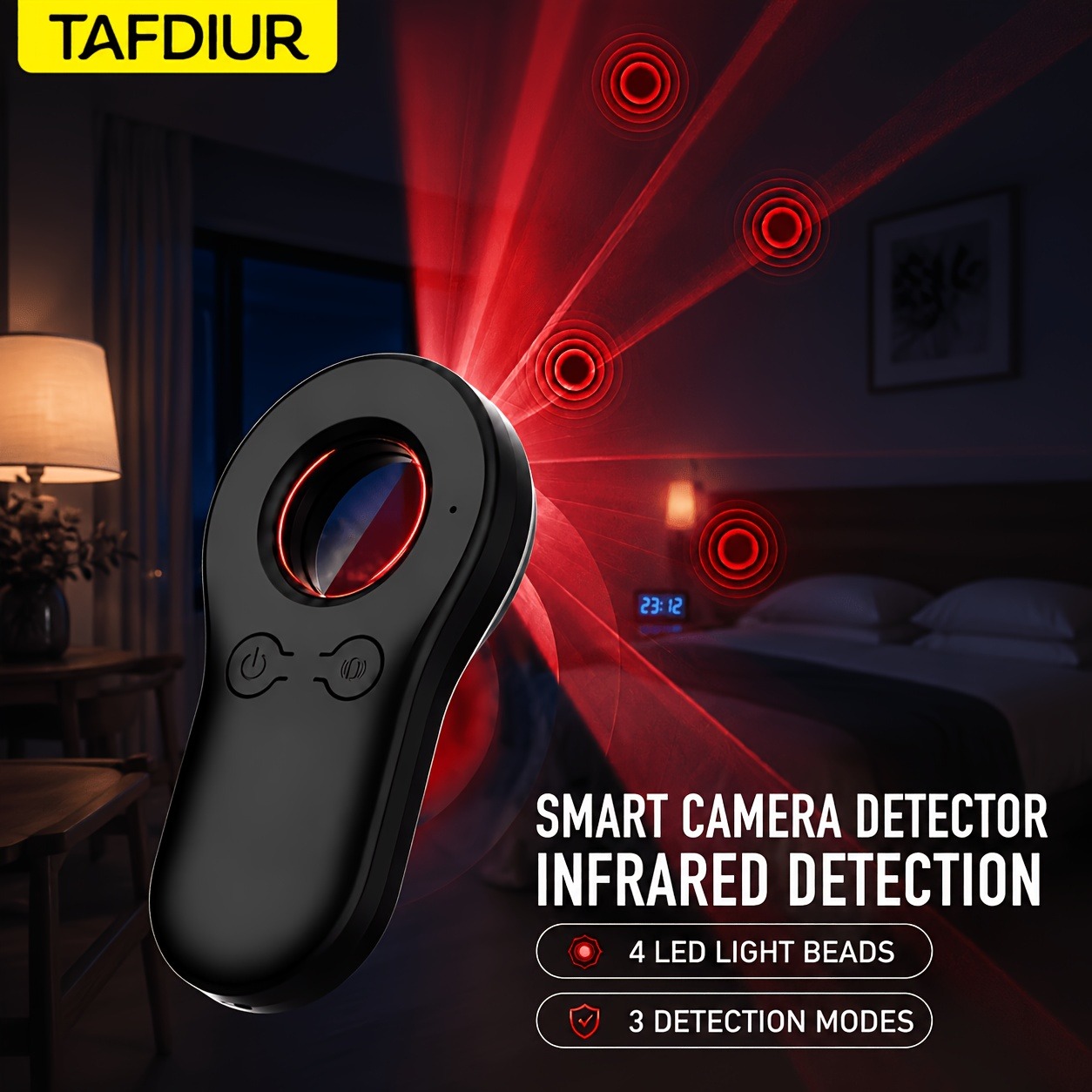 Home Security Front Door Camera - Tafdiur 1-teiliger Mini-Handdetektor für versteckte Kameras
