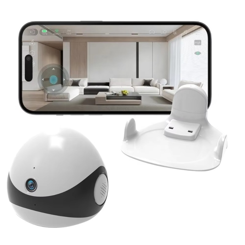 Home Security Robots - Kabellose 2K HD Mobile Haustier-Begleiter-Roboterkamera mit