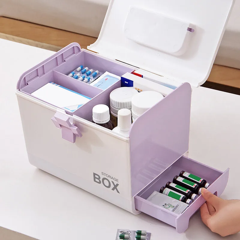 Home Security Box - Aufbewahrungsbox für Zuhause, Medikamentenaufbewahrung, medizinischer Schrank,
